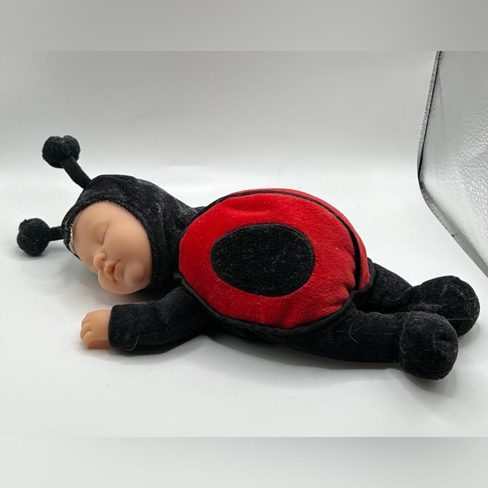 Adorable Anne Geddes Ladybug Sleeping Baby Doll